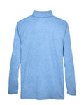 UltraClub 8618 Columbia Blue Heather — back