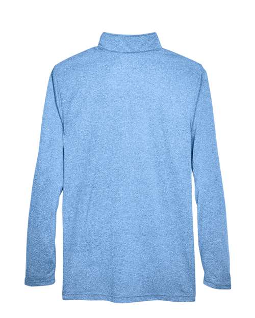 UltraClub 8618 Columbia Blue Heather — back
