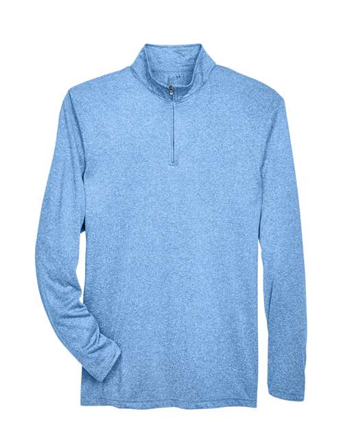 UltraClub 8618 Columbia Blue Heather — front