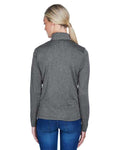 UltraClub 8618W Black Heather — on model back