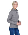 UltraClub 8618W Charcoal Heather — on model side