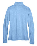 UltraClub 8618W Columbia Blue Heather — back