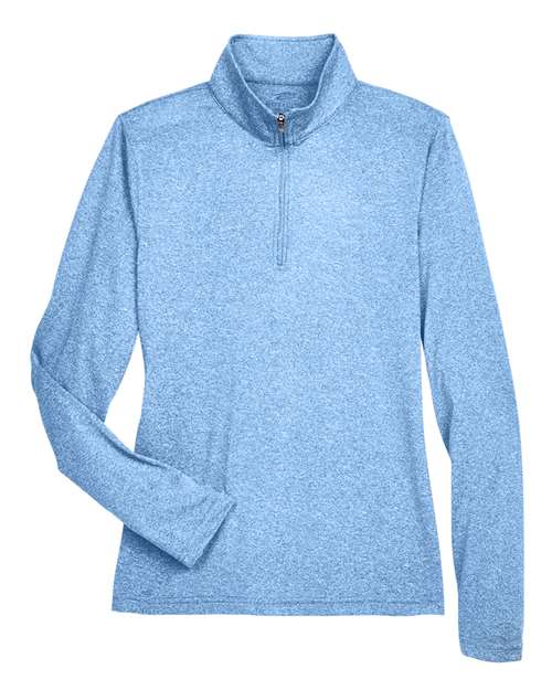 UltraClub 8618W Columbia Blue Heather — front