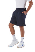 Cotton Jersey 9" Shorts with Pockets - Navy