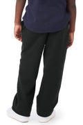 Youth Double Dry Eco® Open-Bottom Fleece Pant - Black