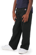 Youth Double Dry Eco® Open-Bottom Fleece Pant - Black