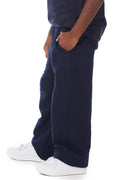 Youth Double Dry Eco® Open-Bottom Fleece Pant - Navy