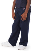Youth Double Dry Eco® Open-Bottom Fleece Pant - Navy