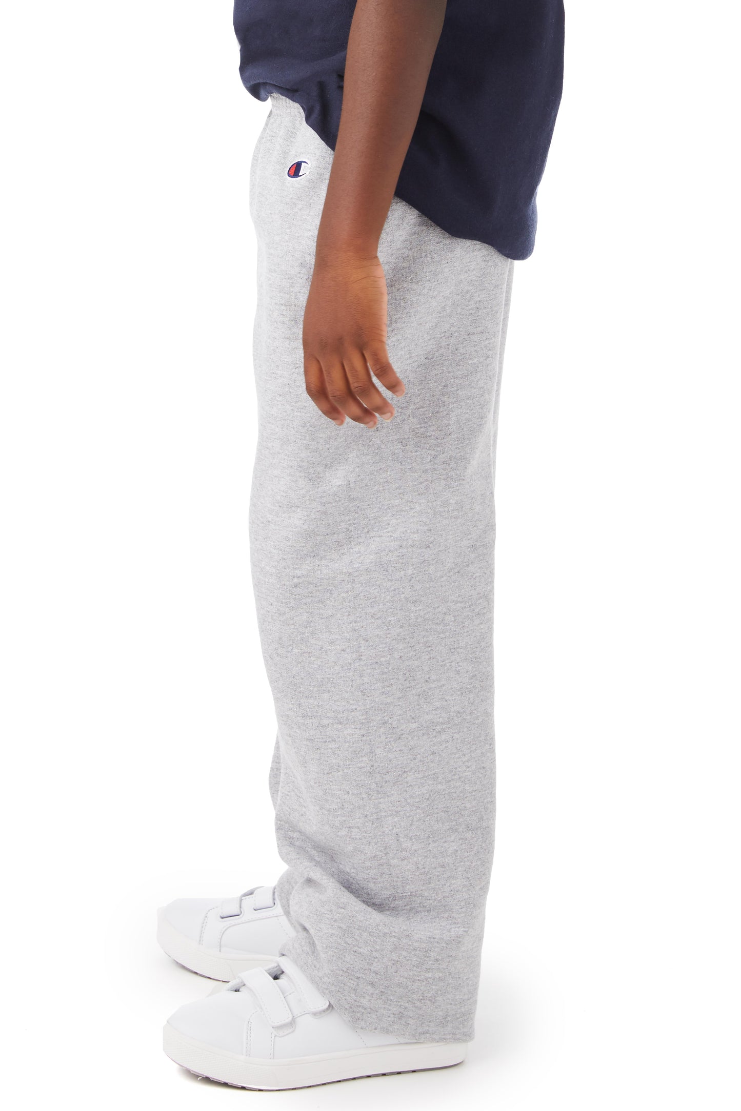 Youth Double Dry Eco® Open-Bottom Fleece Pant - Light Steel