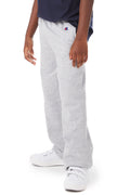 Youth Double Dry Eco® Open-Bottom Fleece Pant - Light Steel