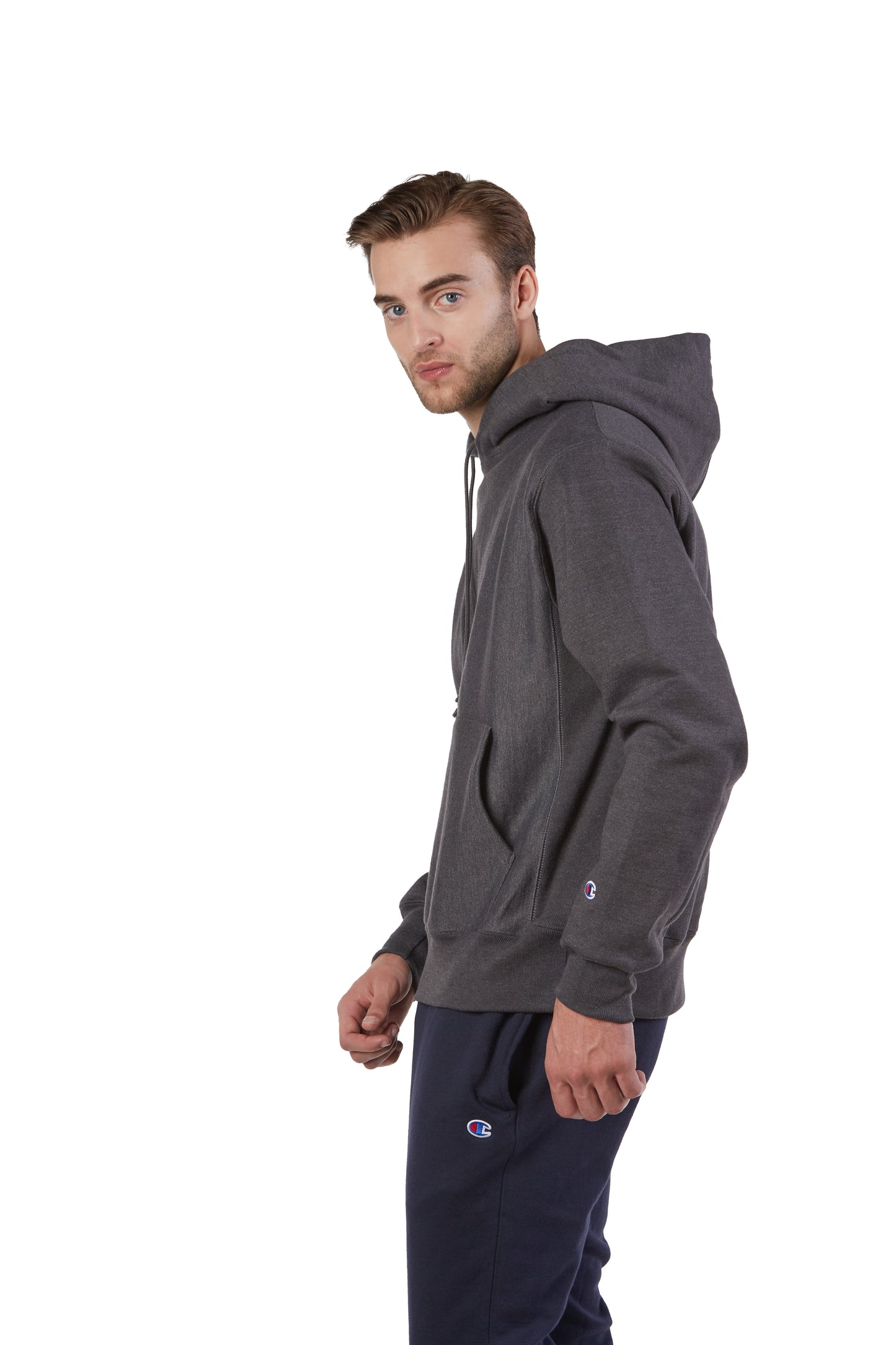 Reverse Weave® Pullover Hoodie - Charcoal Heather