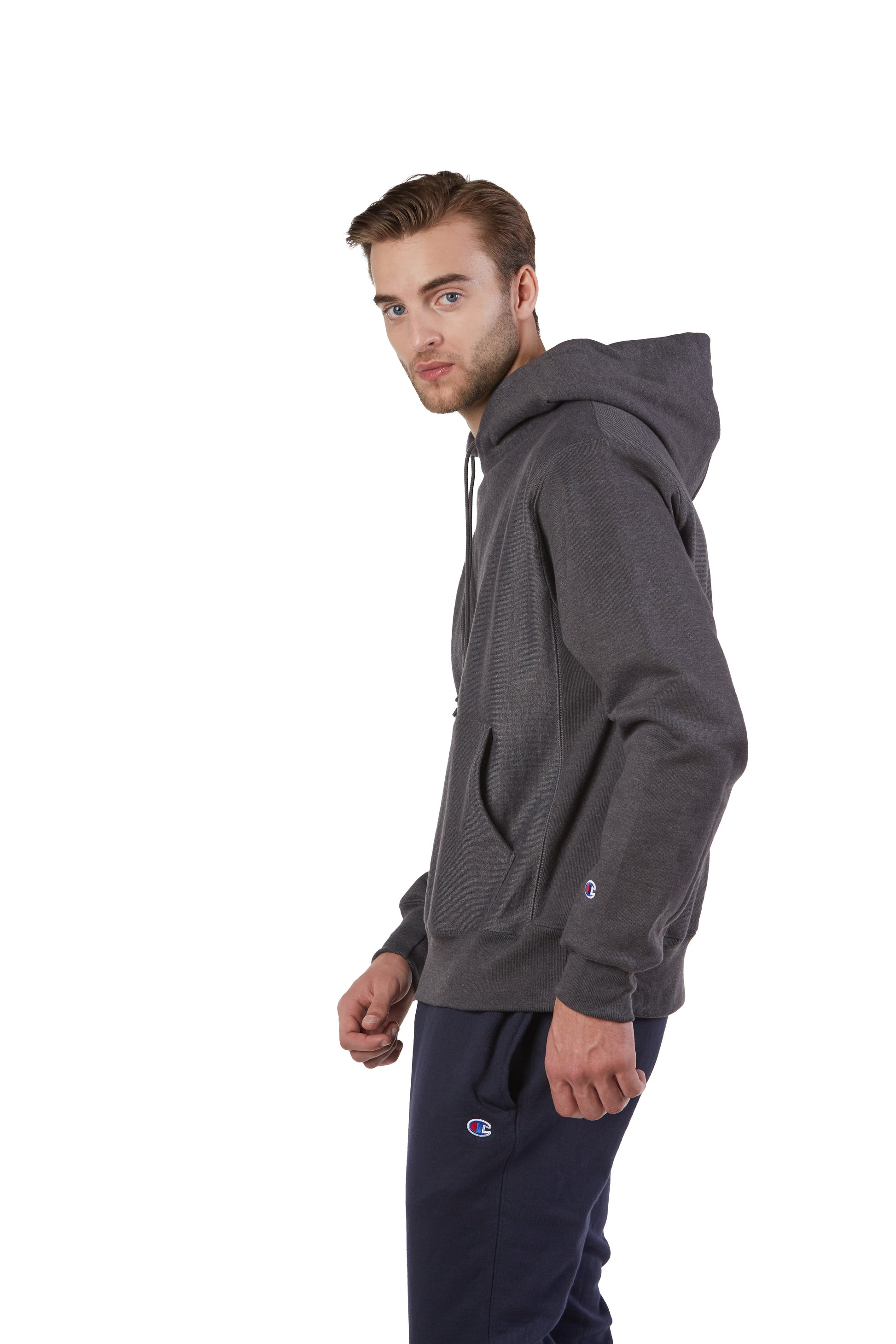 Reverse Weave® Pullover Hoodie - Charcoal Heather
