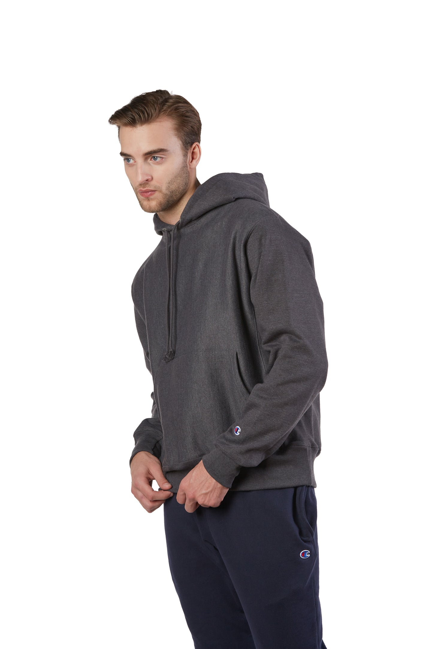 Reverse Weave® Pullover Hoodie - Charcoal Heather