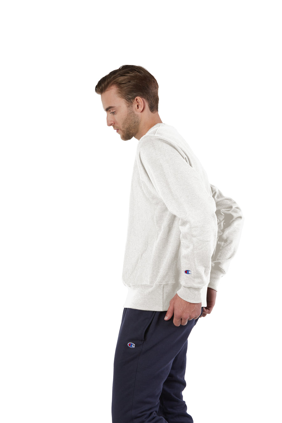 Unisex Reverse Weave® Crew - Oatmeal Heather