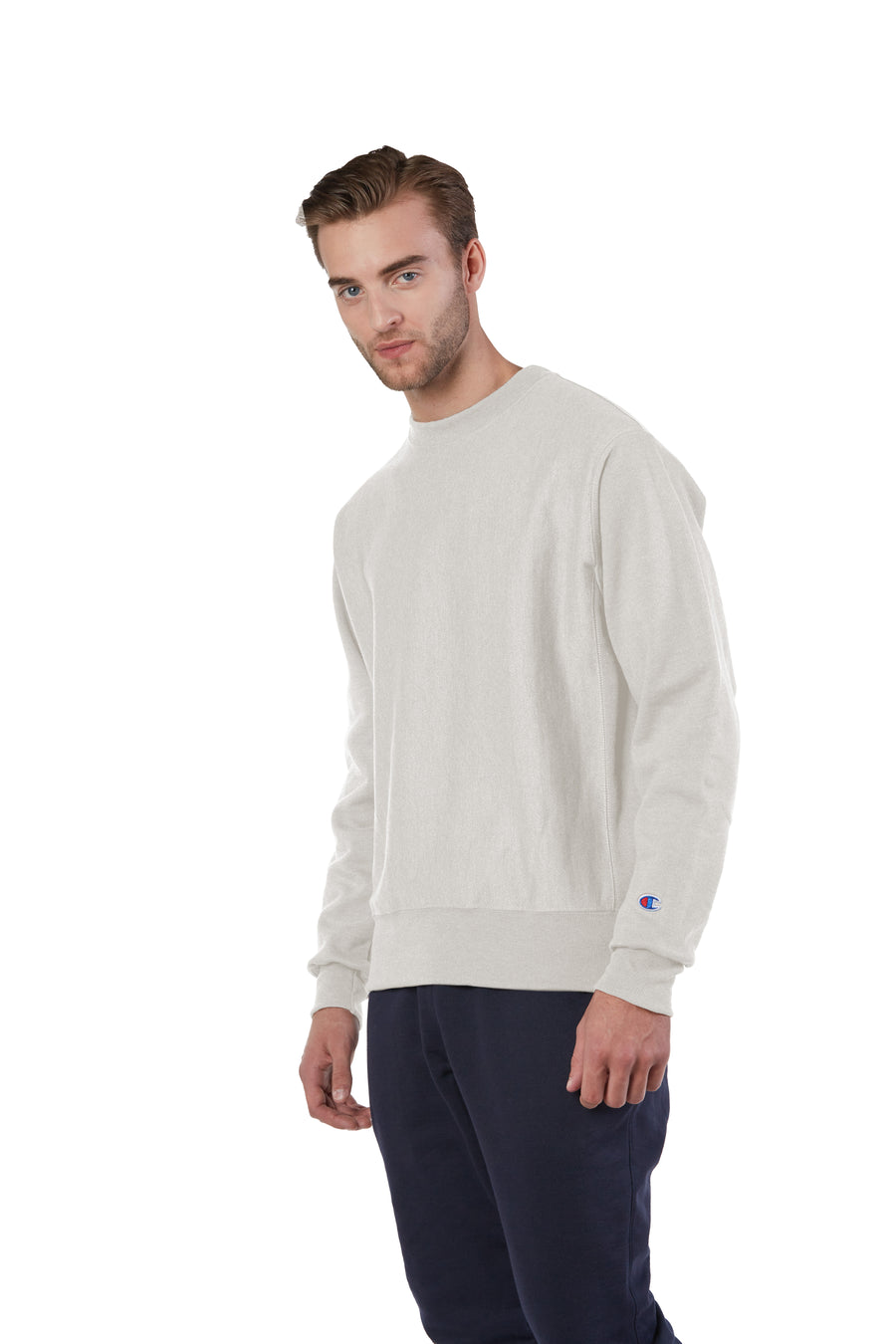 Unisex Reverse Weave® Crew - Oatmeal Heather