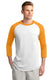 Sport-Tek T200J1 - Unisex Colorblock Raglan Jersey - White / Gold