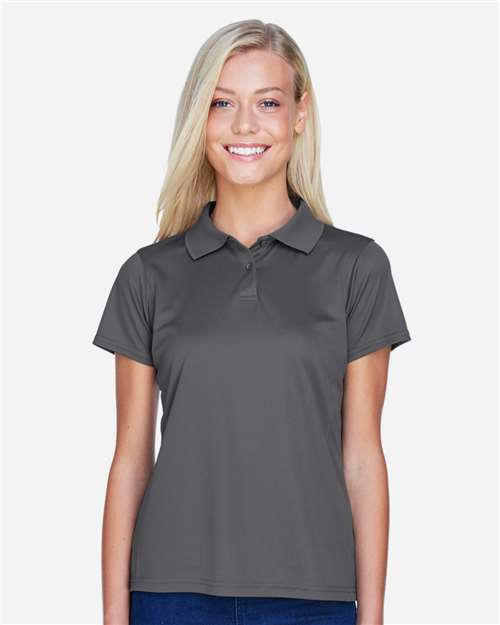 Harriton M315W Charcoal — on model front