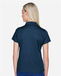 Harriton M315W Navy — on model back