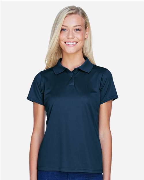 Harriton M315W Navy — on model front