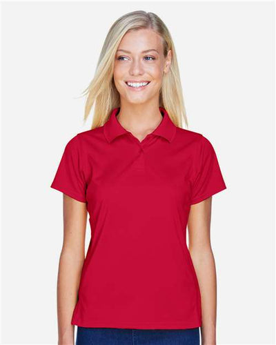 Harriton M315W Red — on model front