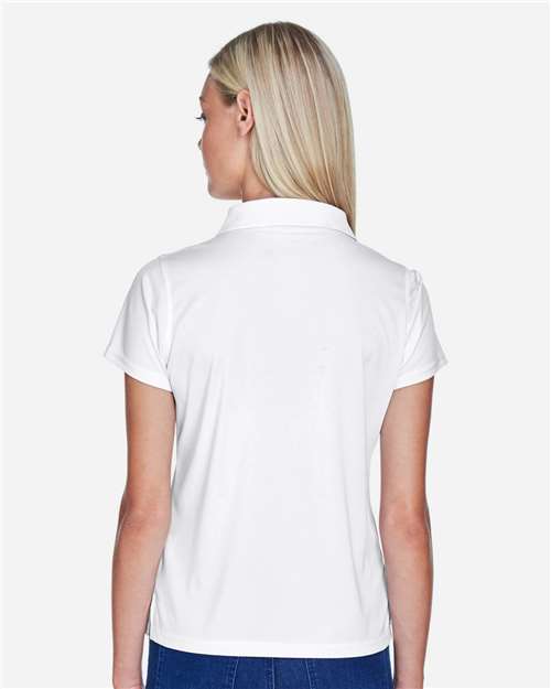 Harriton M315W White — on model back