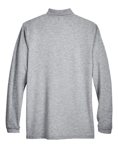 Harriton M265L Grey Heather — back