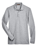 Harriton M265L Grey Heather — front