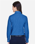 Harriton M600W French Blue — on model back