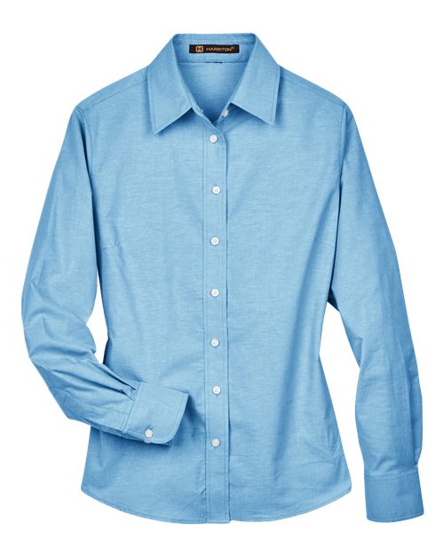 Harriton M600W Light Blue — front