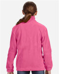 Harriton M990Y Charity Pink — on model back