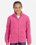 Harriton M990Y Charity Pink — on model front