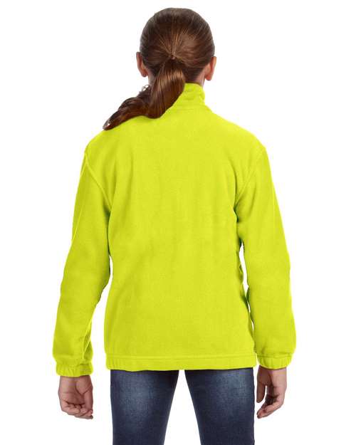 Harriton M990Y Safety Yellow — on model back