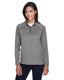Devon & Jones DG440W - Women's Stretch Tech-Shell® Compass Quarter-Zip - Dark Gray Heather
