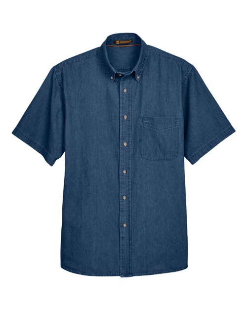 Harriton M550S Dark Denim — front