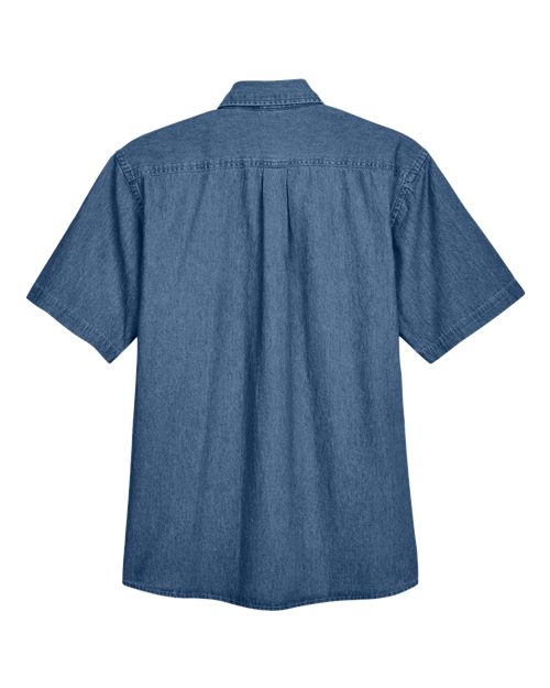 Harriton M550S Light Denim — back