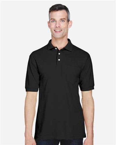 Harriton M265P Black — on model front