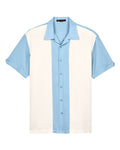 Harriton M575 Cloud Blue/ Cream — front