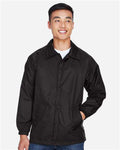 Harriton M775 Black — on model front