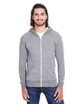 Threadfast Apparel 302Z Grey Triblend — on model front