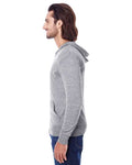Threadfast Apparel 302Z Grey Triblend — on model side