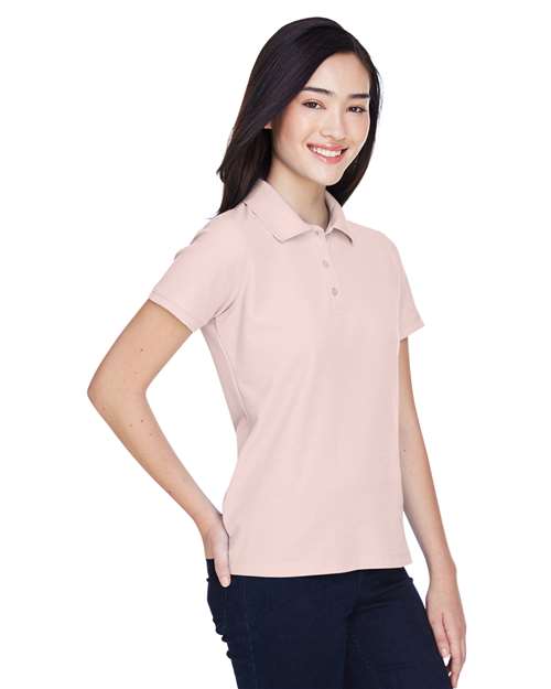 Harriton M280W Blush — on model side