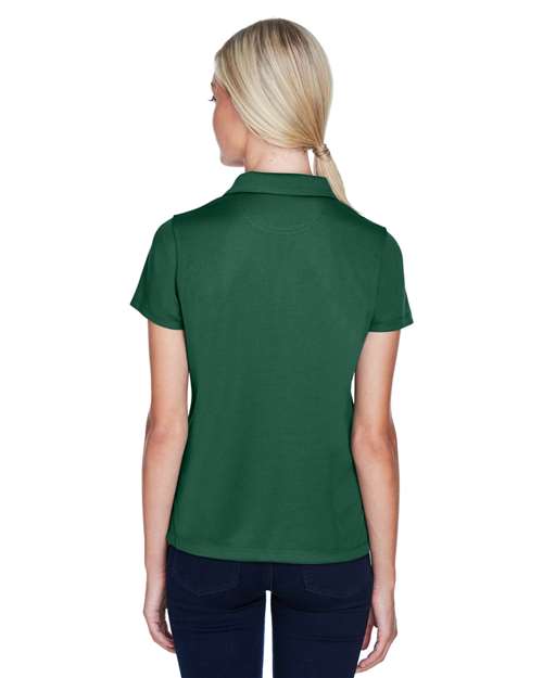 Harriton M353W Dark Green — on model back