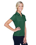 Harriton M353W Dark Green — on model side