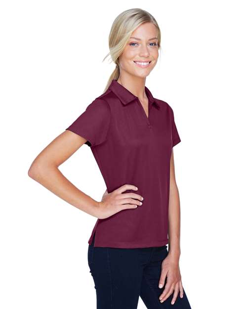 Harriton M353W Maroon — on model side