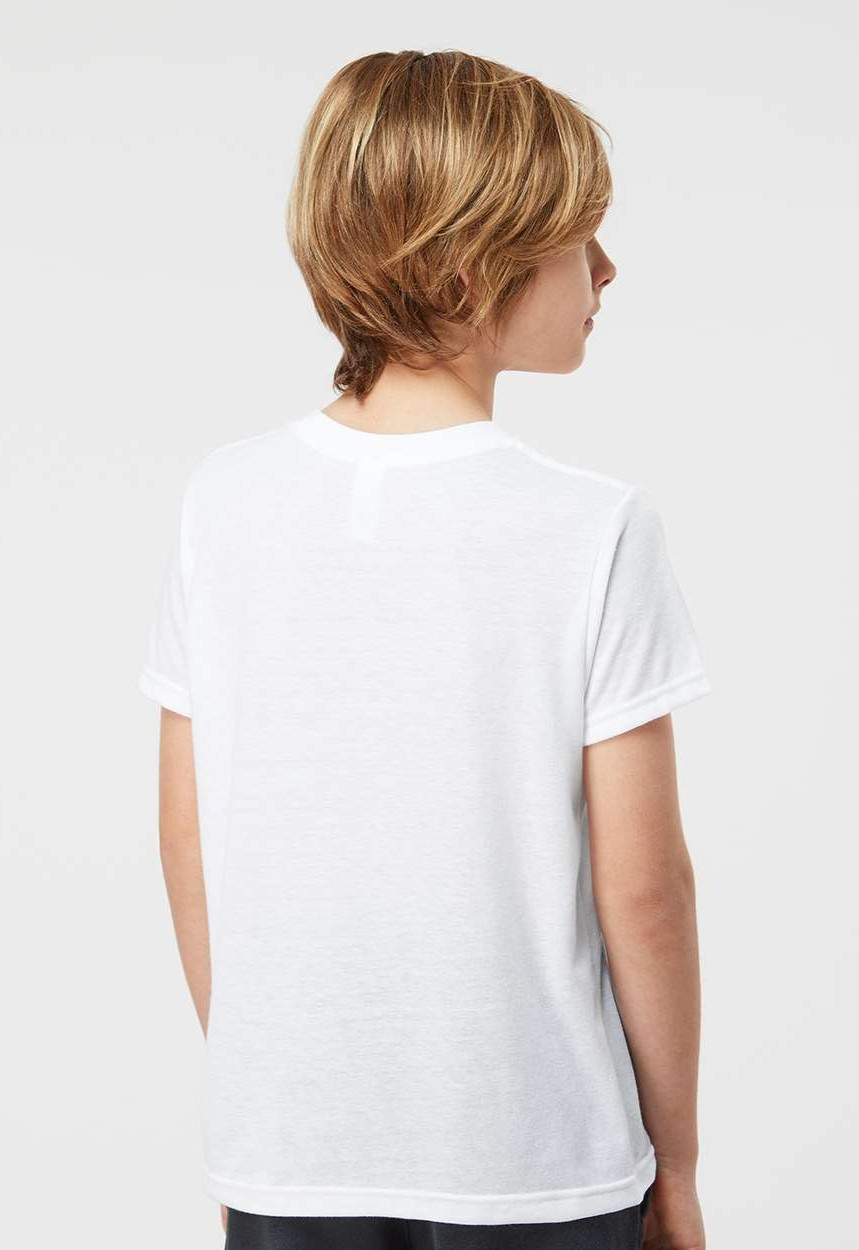 Youth Poly-Rich Tee - White
