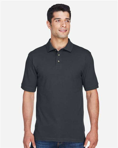 Harriton M200T Black — on model front