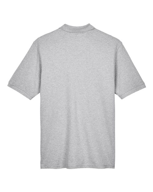Harriton M200T Grey Heather — back