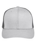Team 365 TT802 Athletic Heather/ Sport Graphite — front