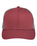 Team 365 TT802 Sport Maroon Heather/ Sport Graphite — front