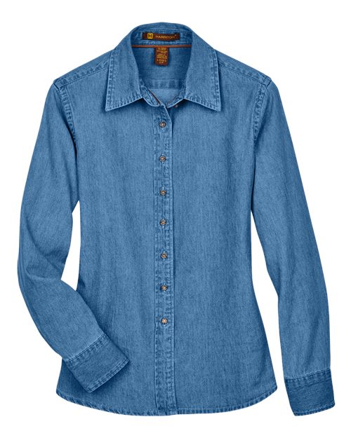 Harriton M550W Light Denim — front